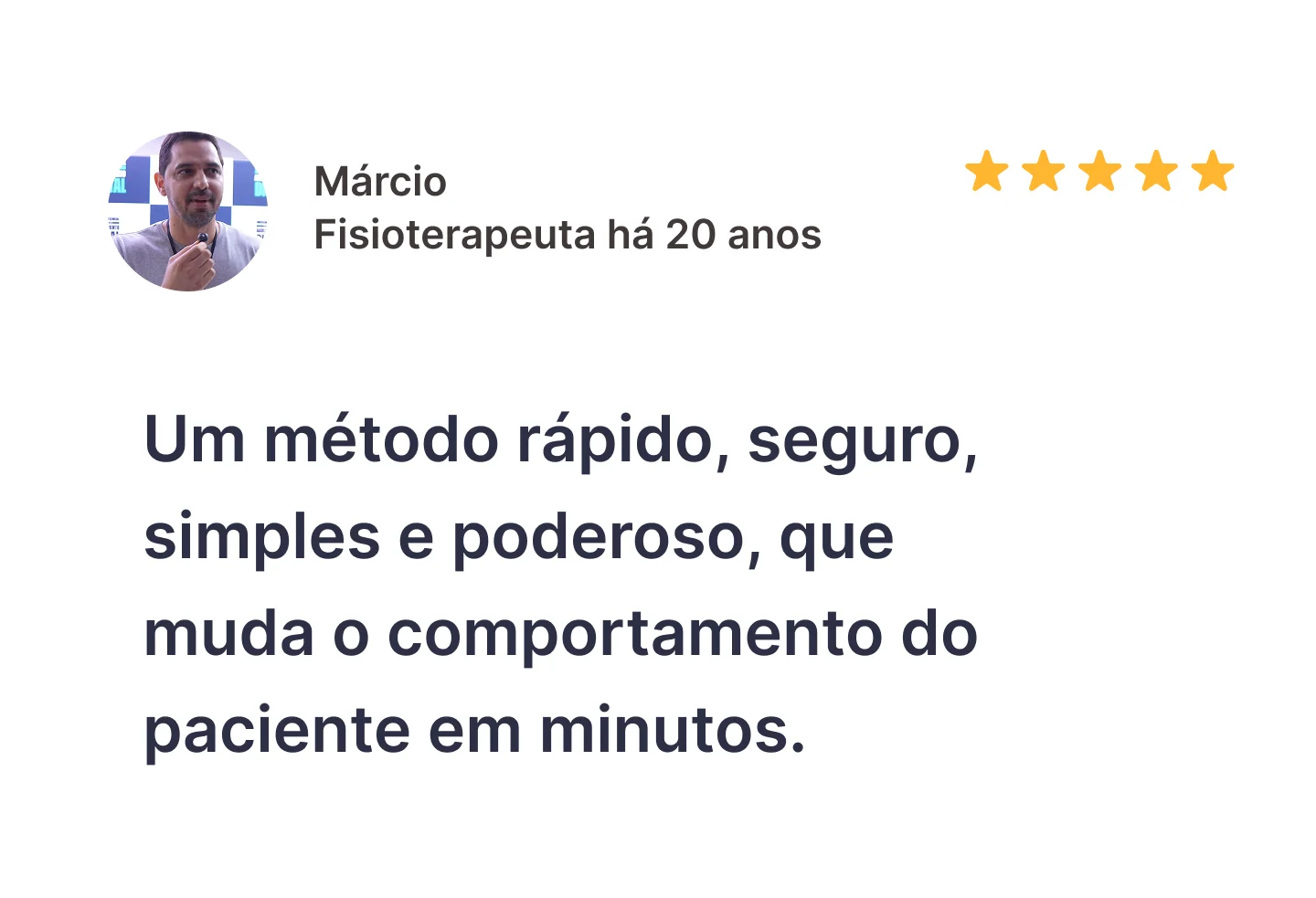 Depoimento de aluno